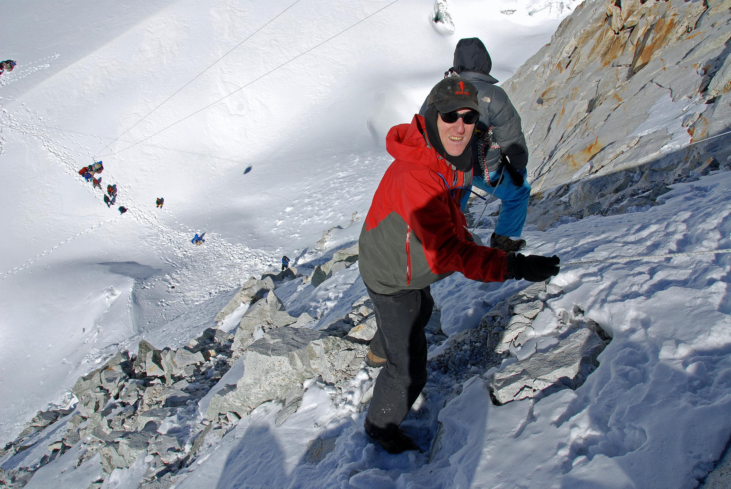 10 10 Jerome Ryan Climbing Down East Col